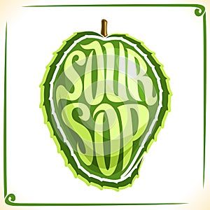Vector logo for Soursop Fruit
