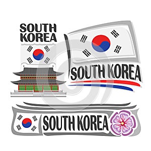 Vector logo South Korea photo