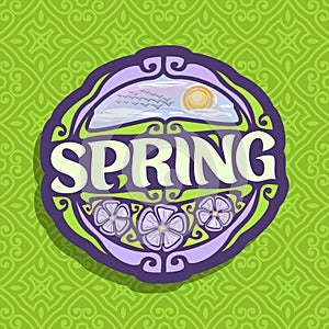Vector logo for Spring season