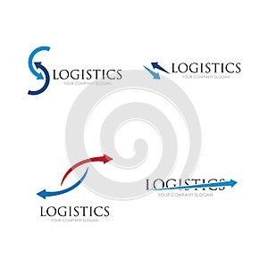 Vector logo template for logistics and delivery company