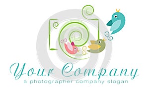 Vector logo template, photo agency logo, independent photographer logo, family photographer logo