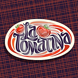 Vector logo for Tomatina festival photo