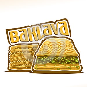 Vector logo for turkish Baklava