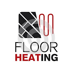 Vector logo of Underfloor heating and heat