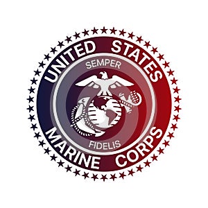 Vector logo of the United States Marine Corps. USMC photo