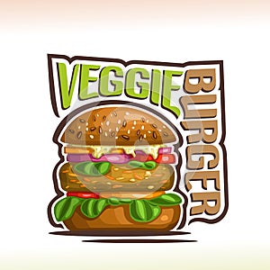 Vector logo for Veggie Burger photo
