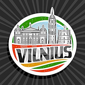 Vector logo for Vilnius