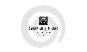 Vector logo on which the abstract image of an eclipse.