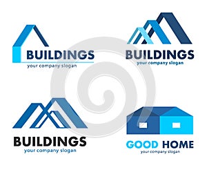 Vector logos for construction and building companies