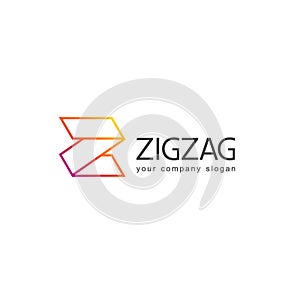 Vector logos design for business. Zigzag icon. Letter Z