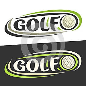 Vector logos for Golf sport