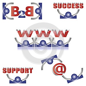 Vector logos & icons set