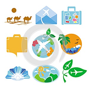 Vector logos for travel agencies