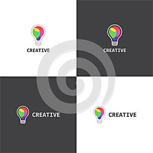 Vector logotype eps 10 about creative company