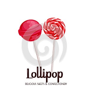 Vector lollipop icon.