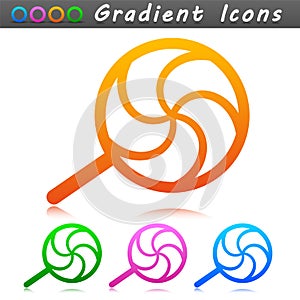 Vector lollipop symbol icon design