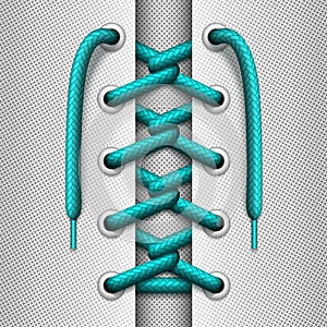 Vector Loop Back tying of shoelaces with elements