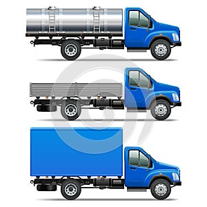 Vector Lorry Icons Set 2