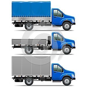 Vector Lorry Icons Set 1