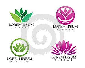 Vector - Lotus Flower Sign for Wellness, Spa and Yoga. Vector Il