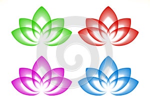 Vector lotus logo