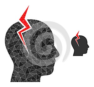 Vector Lowpoly Migrain Strike Icon