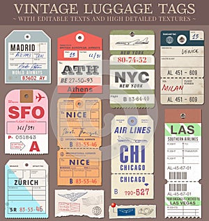 Vector Luggage Tags