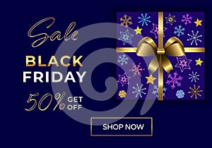 Vector Luxury Black Friday Sale Banner