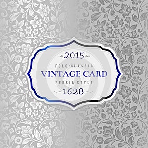 Vector luxury vintage card.