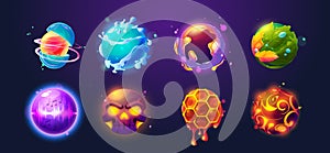Vector magic energy ball orb icon for fantasy game