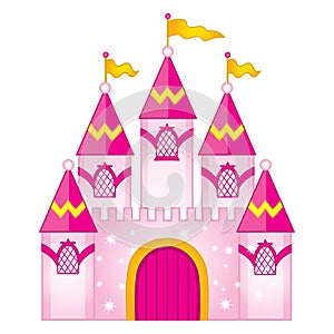 Vector Magic Fairytale Castle. Castle vector illustration