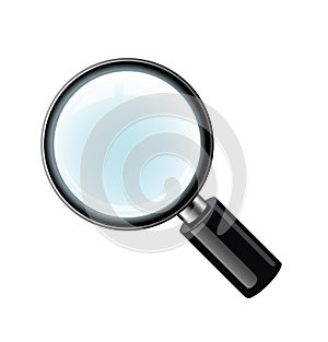 Vector magnifying glass