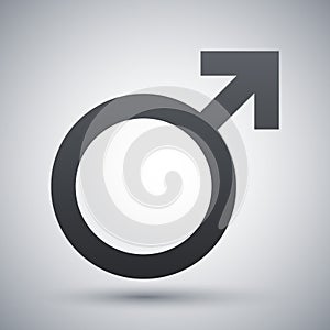 Vector male sex symbol