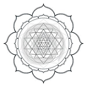 vector mandala sacred geometry illustration