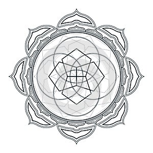 vector mandala sacred geometry illustration