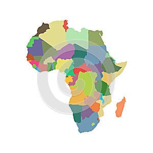 Vector map of africa