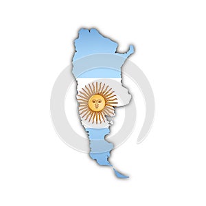 Vector map of argentina