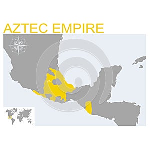 Vector map of the Aztec Empire