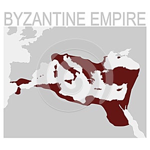 Vector map of the byzantine empire