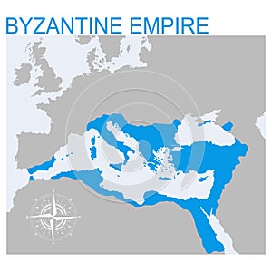 Vector map of the Byzantine Empire