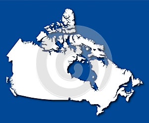 Vector map Canada
