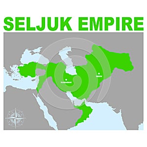 Vector map of The Great Seljuk Empire