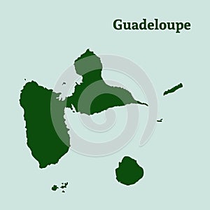 Vector map of Guadeloupe.