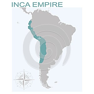 vector map of the Inca Empire
