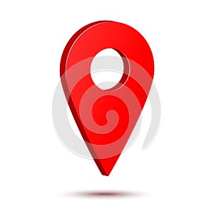 Vector map marker icon that points location. Web element design. Place navigation sign.