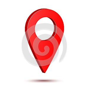 Vector map marker icon that points location. Web element design. Place navigation sign.