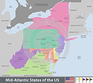 Mid Atlantic States of the United States photo