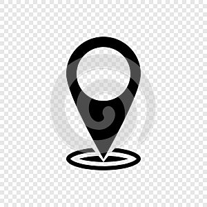 Vector map pin icon. map pointer