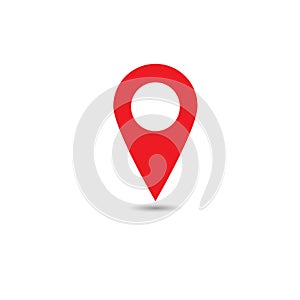 Vector of map pointer icon set. GPS location symbol. Flat design