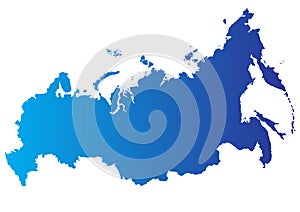 Vector map of Russia
